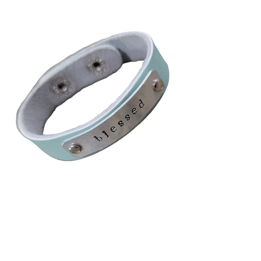 Turquoise Blessed Leather Bracelet